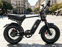 2024 bonne vente 30km-40km gamme gros pneu vélo électrique nouveau 48v 750w batterie moteur rapide cadre en alliage d'aluminium système de frein à disque
