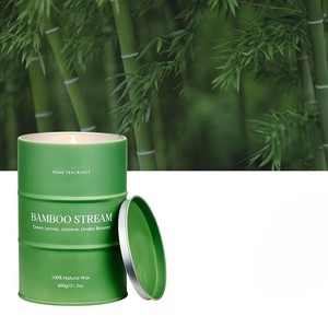 Velas Aromáticas de Bambú Personalizadas, Populares, Hechas <span class=keywords><strong>a</strong></span> Mano con Cera de Soja Natural Pura, No Tóxicas, Ecológicas, para Aromaterapia, Alivio del Estrés y Acción de Gracias - Product Image 4