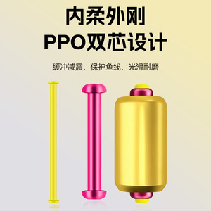 Plomos de Pesca Cilíndricos Duraderos Aohu Golden Armor de Doble Núcleo, 5g - Product Image 3