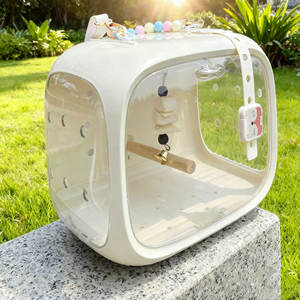 Draagbare Herbruikbare Duurzame Roestvrijstalen En Plastic Vogelkooi Voor Buitengebruik En Reispapegaaienvriendelijke Vogeluitstapbenodigdheden - Product Image 5