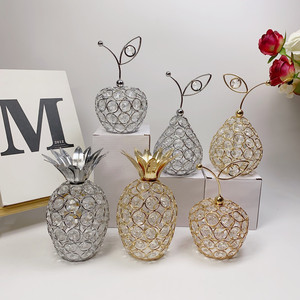 Mới Sáng Tạo Pha Lê Thủ Công Mỹ Nghệ Táo Tuyết Lê Dứa Hình Dạng Trang Trí Nội Thất Đồ Trang Trí Nhà Máy Bán Hàng Trực Tiếp - Product Image 1