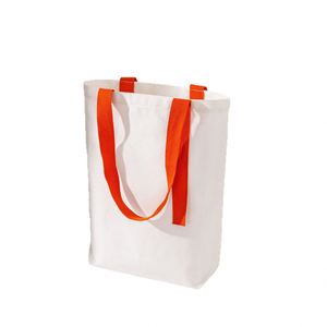 Eco-Friendly Reusable Foldable Travel Shopping Custom Logo Contrast Shoulder Strap Thickened Cotton Pull Closure Medium Size <b>Bag</b> - Product Image 2