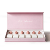 Coffret d'emballage de luxe en papier pour flacons de soin des ongles en gel, boîte d'emballage pour vernis à ongles et huile, boîte cadeau magnétique avec logo
