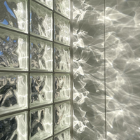 Tuiles en verre cristallin solides, briques de verre rectangulaires transparentes, tuiles murales, blocs de verre décoratifs pour colonnes extérieures, briques de verre pour la maison