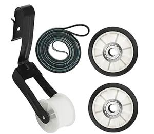 4392065 Kit de réparation pour sèche-<span class=keywords><strong>linge</strong></span>-<span class=keywords><strong>Courroie</strong></span> de tambour 341241, poulie de renvoi 691366, 2 rouleaux 349241T, 2 clips compatibles avec <span class=keywords><strong>Whirlpool</strong></span> Ken Plus - Product Image 1