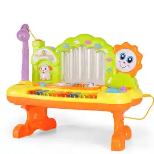 婴儿音乐喷泉钢琴音乐键盘木琴23键玩具钢琴，轻声早教幼儿