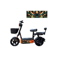 Vélo électrique Fanlin AT0066 avec batterie au plomb 48V, cadre en acier au carbone à 3 vitesses, freins à tambour avant/arrière, autonomie de 31 à 60 km, moteur à moyeu arrière