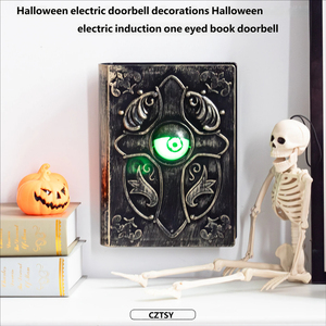 Timbre Eléctrico de Halloween con Sonido de Miedo, Sensor de Distancia y Control por Voz, con Efecto de Parpadeo de un Ojo, Accesorio de Broma para Casa Encantada - Product Image 2