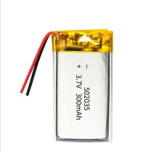 502035 300mAh <span class=keywords><strong>3</strong></span>,7 V hard case drone enrich power lithium polymer battery cells - Product Image 2