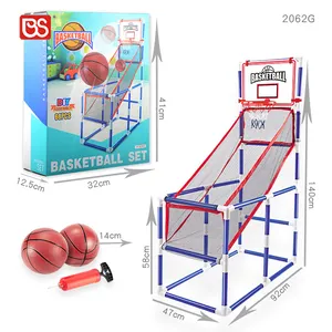 BS צעצוע מקורה ספורט צעצוע ילדים מיני כדורסל ירי מערכת כדורסל חישוק ארקייד משחק סט עם 2 Pcs 14cm כדורי