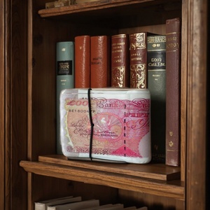 Boshiho Bifold Vintage Genuine Leather Slim <b>RFID</b> <b>Blocking</b> Multi-Function <b>Wallet</b> Credit Card Holder Dollar Purse No Closure 3 40G - Product Image 4