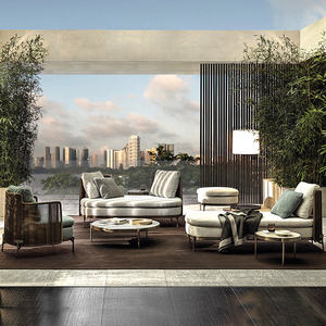 فناء حديقة في الهواء الطلق مصنوع من فيلا الفناء في جميع الأحوال الجوية أثاث مقاوم للماء فندق الترفيه كرسي قصب - Product Image 6