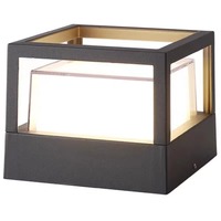 Lámpara de Poste para Jardín Estilo Nórdico, Lámpara de Pilar Moderna para Exteriores, Lámpara de Pared para Patio Exterior, Resistente al Agua IP65