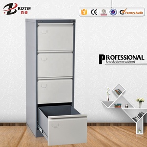 Nội Thất Văn Phòng Cũ Chất Lượng Cao Tủ Hồ Sơ Đứng Bằng Thép 4 Ngăn Kích Thước Tùy Chỉnh - Product Image 3