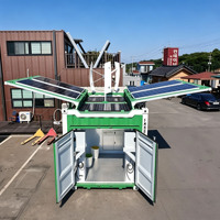 Cabina Energética Prefabricada 10HC, Contenedor con Estación de Carga de Energía Solar para Proyectos Comerciales de Carga Solar en Exteriores