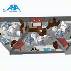 Vente chaude camping tente extérieure de maison Igloo tente de <span class=keywords><strong>bulle</strong></span> De Dôme Gonflable clair <span class=keywords><strong>bulle</strong></span> tente maison pour le camping - Product Image 6