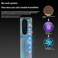 Nouvel humidificateur ultrasonique à brume froide, pulvérisateur commercial, humidificateur d'air sur pied grande capacité