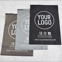 Bolsas de Plástico CPE con Cierre Negro Esmerilado y Logotipo Personalizado para Ropa