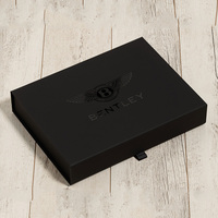 Logo personnalisé A4 D'emballage En Carton Noir Pliable Magnétique Rigide Document Papier Cadeau Boîtes