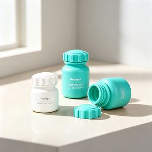 ขวดพลาสติกบรรจุยาพร้อมฝาเกลียว  กระปุกเก็บยา  ขวดพิมพ์ลายตามสั่ง - Product Image 1