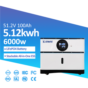 Système solaire hybride Samas empilable tout-en-un ESS16kWh, sortie 5-10kW, 51,2V, avec batterie LiFePO4, séries <span class=keywords><strong>Felicity</strong></span> & Apollo - Product Image 1