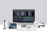 Procesador de Audio Profesional FHB MX-1212D Dante DSP, Procesador de Señal Digital 8x8 con AEC, AFC y ANC para Sistemas de Audio para Conferencias