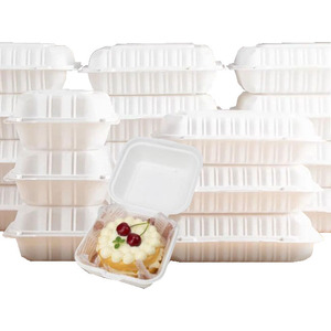 Conteneurs alimentaires portables jetables en plastique écologique à charnière MFPP, vente en gros d'usine - Product Image 3