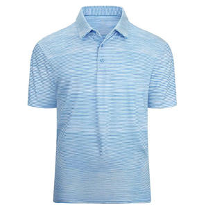 2024 nouveauté personnalisé couleurs unies boutons hommes portent à manches courtes rayure patron Polo t-shirt - Product Image 3