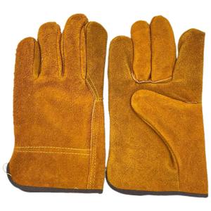 Guantes de soldadura MIG TIG DE ALTA DESTREZA Resistencia al calor Forro cómodo Abrasión Pulgar recto Semental negro Guantes cómodos - Product Image 1