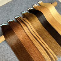 Naturel Invisible Remy Double Dessiné Bande Ins 100% Cheveux Humains Noir 613 Miel Blonde Chocolat Brun Ombre Bande dans l'extension de cheveux