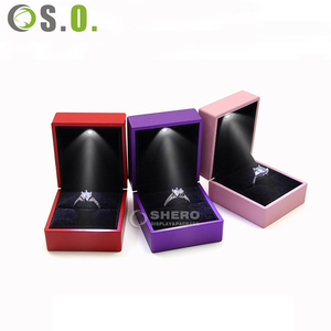 Wholesale Red Custom Premium Packaging Necklace Bracelet <b>Ring</b> Earrings <b>Boxes</b> Jewelry Box - Product Image 2
