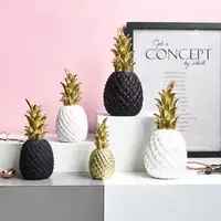 Goldene Ananas harz dekoration im nordischen Stil Wohnzimmer-Desktop-Dekoration nach Hause