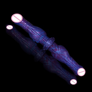 Hot Sell Realistic Waterproof Prepuce Penis Silicone Double Penetrator <b>Dildo</b> for Women Adult Sex Toys Soft Silicone <b>Dildo</b> - Product Image 4