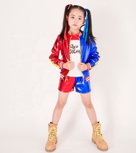 Costumes de cosplay très demandés pour filles Halloween <span class=keywords><strong>Harley</strong></span> <span class=keywords><strong>Quinn</strong></span> Anime Nouveau Suicide <span class=keywords><strong>Squad</strong></span> Haut imprimé à bretelles dorsales - Product Image 1