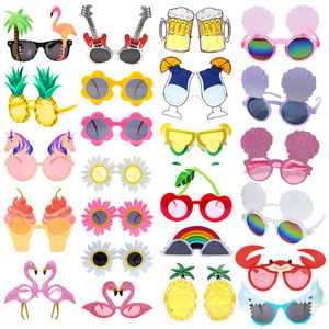 Hawaii Tropical Party Sonnenbrille Flamingo Hawaiian Luau Pool Beach Party Dekoration liefert lustige Hai Brille Foto Requisiten - Product Image 1