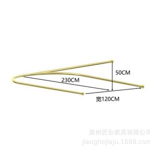 Nouveau modèle 2025 : Support de rideau d'isolation en fer forgé en U pour salon de beauté - Product Image 5