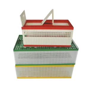 High Quality Plastic Poultry Transport Tool Pigeon Cage Chicken Transport Crate Duck/Turkey Transport Coop