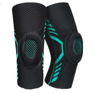 Genouillères élastiques en nylon pour le sport et le fitness - Manchons de compression souples pour soulager les douleurs articulaires, l'arthrite et soutenir les coudes - Product Image 1