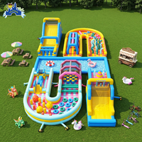 Parcours d'obstacles gonflable géant pour adultes et enfants