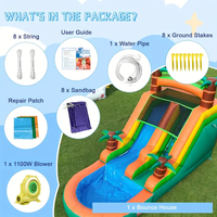 Vente en gros de château gonflable en PVC en forme d'hippopotame avec structure de grimpe et toboggan aquatique pour enfants, utilisation en intérieur