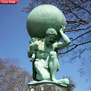 YOUFINE - Estatua de Hércules Farnesio de Bronce Fundido, Escultura Clásica de Héroe de la Mitología Griega para Villa o Plaza - Product Image 3
