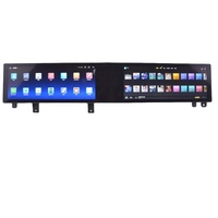 Radio vidéo multimédia Android double écran de 21 pouces pour BMW X5X6 F15 F16 NBT EVO 2014 - 2018 Navigation GPS automatique Bluetooth WiFi