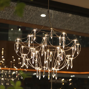 Modern krom paslanmaz çelik kolye ışıkları restoran mutfak loft nordic havai fişek avize açtı - Product Image 4