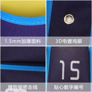 Bolsa para teléfono móvil montada en la pared, 30 bolsillos, bolsa de almacenamiento de tela no tejida para uso de estudiantes en el aula - Product Image 4