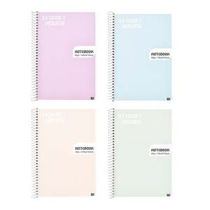 A5 Xoắn Ốc Máy Tính Xách Tay-120gsm Dày Trắng Thẻ Cuộn Dây Ràng Buộc Tạp Chí Bền Xoắn Ốc Ràng Buộc Cho Các Trường Học, Văn Phòng Và Nghiên Cứu Ghi Chú - Product Image 1