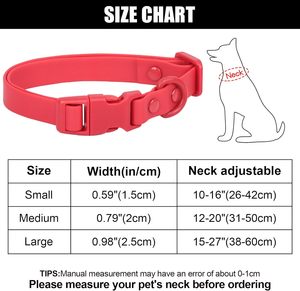 Waterdichte Roestvrije Plastic Pvc <span class=keywords><strong>Rubber</strong></span> Wasbare Quick Release Gesp Buiten Hond Puppy Kraag - Product Image 6