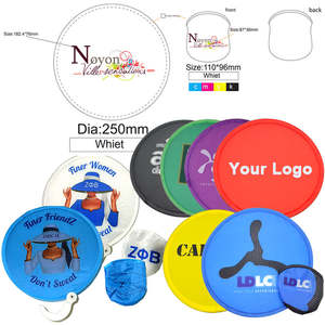 Özelleştirilmiş süblimasyon baskılı <span class=keywords><strong>Pop</strong></span> up yuvarlak el Fan esnek katlanabilir naylon uçan disk yaz promosyon için Frisbeed - Product Image 6