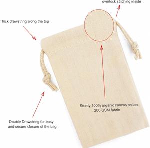 Custom Print Homemade Eco Friendly Food Storage Reusable Organic Canvas Cotton Linen <b>Bread</b> <b>Bag</b> - Product Image 3