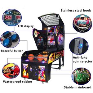 Machine de basket-ball pour adultes, jeu d'arcade à monnayeur pour le plaisir familial et les parcs d'attractions - Product Image 6