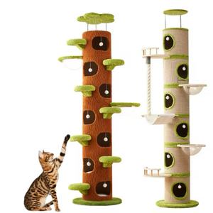 Kedi tırmanma çerçeve kedi yatak kedi ağacı entegre uzay kapsülü, olmayan ahşap gökyüzü ayağı, kedi standı, <span class=keywords><strong>Sisal</strong></span> halat sert giyen Pet oyuncak - Product Image 1